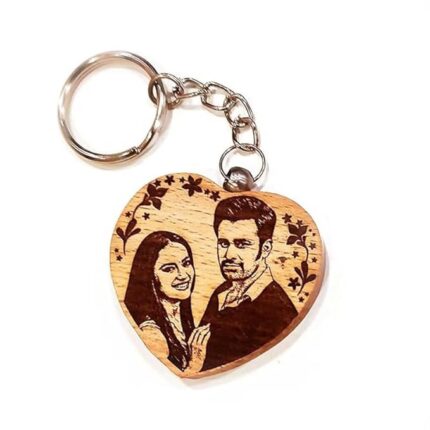 Wooden Engraving Keyring