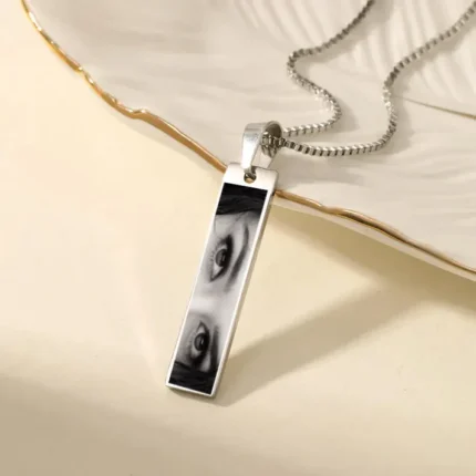Trendy Silver Eye Necklace for unisex