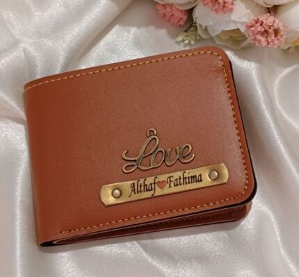 Trendy Name Customised Wallet (Tan)