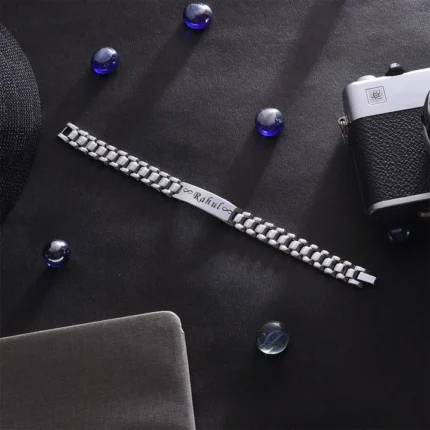 Premium Silver Personalized Bracelet